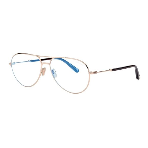 NEW TOM FORD EYEGLASSES GOLD UNISEX AVIATOR EYEWEAR - Picture 1 of 3